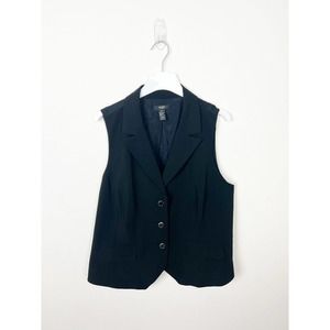 Alfani Woman Sleeveless 90s/Y2K Black Vest Size 18W